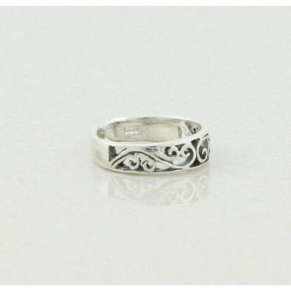 Sterling Silver Celtic Design Toe Ring Size 4 Adjustable - Picture 7 of 7